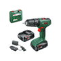 Bosch EasyImpact 18V-40 Taladro de impacto inalámbrico con 2 baterías de 2,0 Ah y maletín
