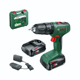 Bosch EasyImpact 18V-40 Taladro atornillador de impacto con 2 baterías de 2.0Ah, cargador y estuche