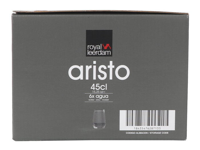 Aristo Set 6 Vasos de Agua 45 cl Ensemble