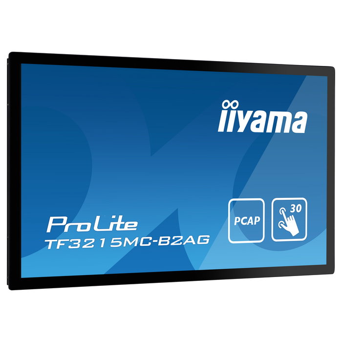 Iiyama ProLite TF3215MC-B2AG - Monitor Táctil Capacitivo de 31.5" (80 cm) Full HD (1920x1080) Multi-Touch, Panel VA, HDMI, DisplayPort, USB, Negro, Montaje VESA 200x200