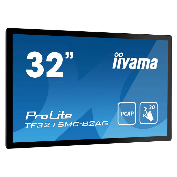 Iiyama ProLite TF3215MC-B2AG - Monitor Táctil Capacitivo de 31.5" (80 cm) Full HD (1920x1080) Multi-Touch, Panel VA, HDMI, DisplayPort, USB, Negro, Montaje VESA 200x200