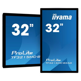 Iiyama ProLite TF3215MC-B2AG - Monitor Táctil Capacitivo de 31.5" (80 cm) Full HD (1920x1080) Multi-Touch, Panel VA, HDMI, DisplayPort, USB, Negro, Montaje VESA 200x200