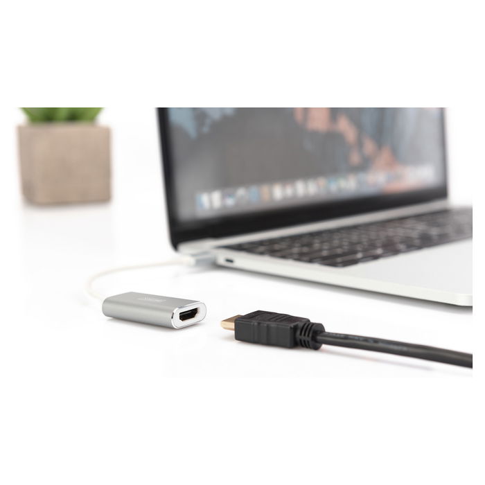 Digitus AG9310 Adaptador USB-C a HDMI 4K Plata