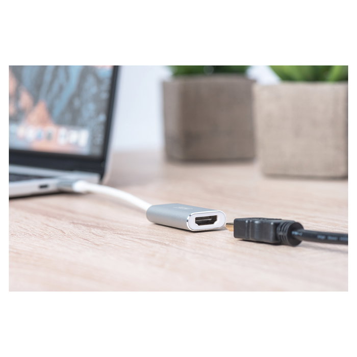 Digitus AG9310 Adaptador USB-C a HDMI 4K Plata