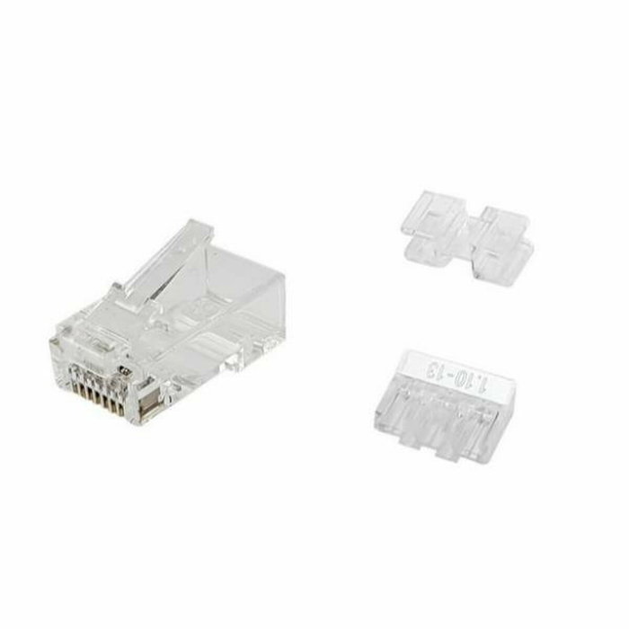 Equip Kit de 100 Conectores RJ45 Cat.6A UTP Transparentes, Modelo 121146