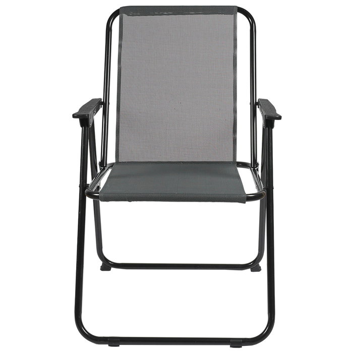 Home Deco Factory Silla Plegable Gris H.84 cm Home Deco Factory Silla Plegable Gris H.84 cm