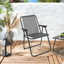 Home Deco Factory Silla Plegable Gris H.84 cm