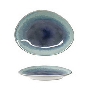 Summa Plato Hondo Ocean Green de Gres, Color Turquesa, 20 cm - Vajilla (Set de 6)