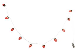DKD Home Decor Guirnalda LED Roja Fresas Sandia Set de 10 5 x 180 x 4 cm