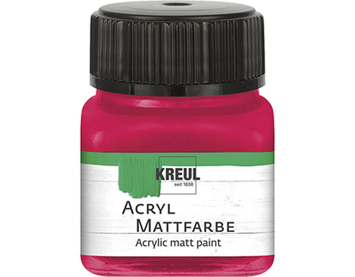 Kreul Pintura Acrílica Mate Rojo Carmín 20ml Kreul Pintura Acrílica Mate Rojo Carmín 20ml