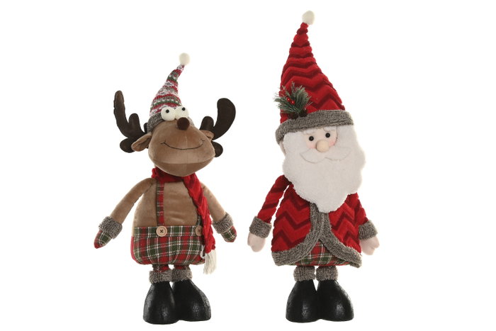 DKD Home Decor Figura Poliester Extensible Surtido de 2 Unidades