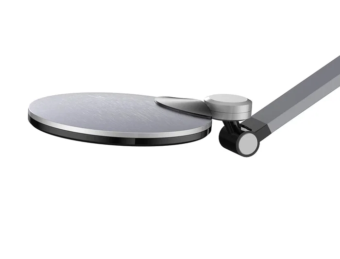 Q-connect Lámpara Escritorio LED 9W 600 LM Táctil 3 Niveles Blanca Cabeza Brazo Orientable Inalámbrica Negro