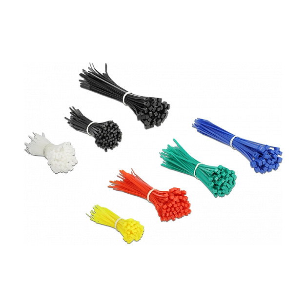 DeLOCK Caja de sujetacables surtidos 600 piezas