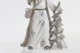 DKD Home Decor Figura de Resina Santa Blanco y Plateado