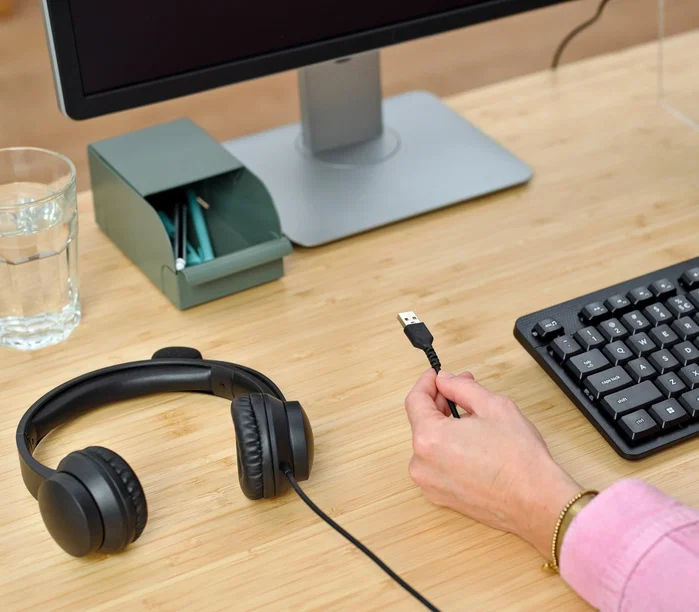 Trust HS-201 Auriculares USB Negro