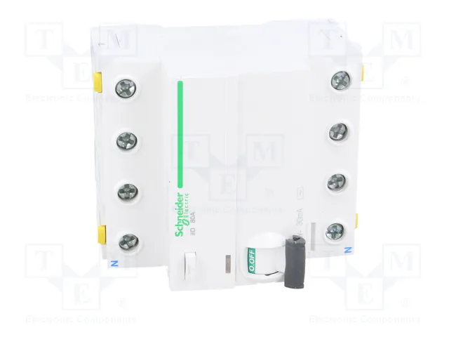 SCHNEIDER ELECTRIC Interruptor Diferencial ACTI9 RCD 4 Polos 80A 30mA