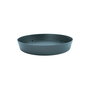Plastiken Plato de Inyección para Maceta Antracita Ø11 x 1.6 cm, Plato tes, Alta Resistencia Solar, Polipropileno
