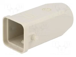 Harting Carcasa de prueba HART TII M20 19200030420 salida de cable recta gris
