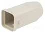 Harting Carcasa de prueba HART TII M20 19200030420 salida de cable recta gris