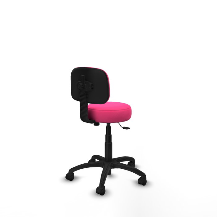 PIQUERAS Y CRESPO Silla Llanos giratoria en similpiel rosa