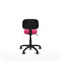 PIQUERAS Y CRESPO Silla Llanos giratoria en similpiel rosa