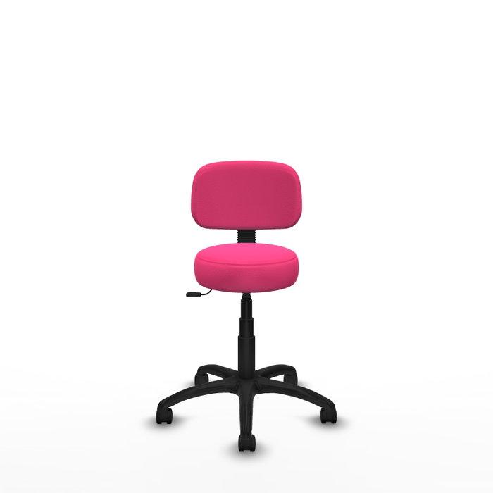 PIQUERAS Y CRESPO Silla Llanos giratoria en similpiel rosa
