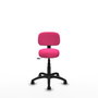PIQUERAS Y CRESPO Silla Llanos giratoria en similpiel rosa