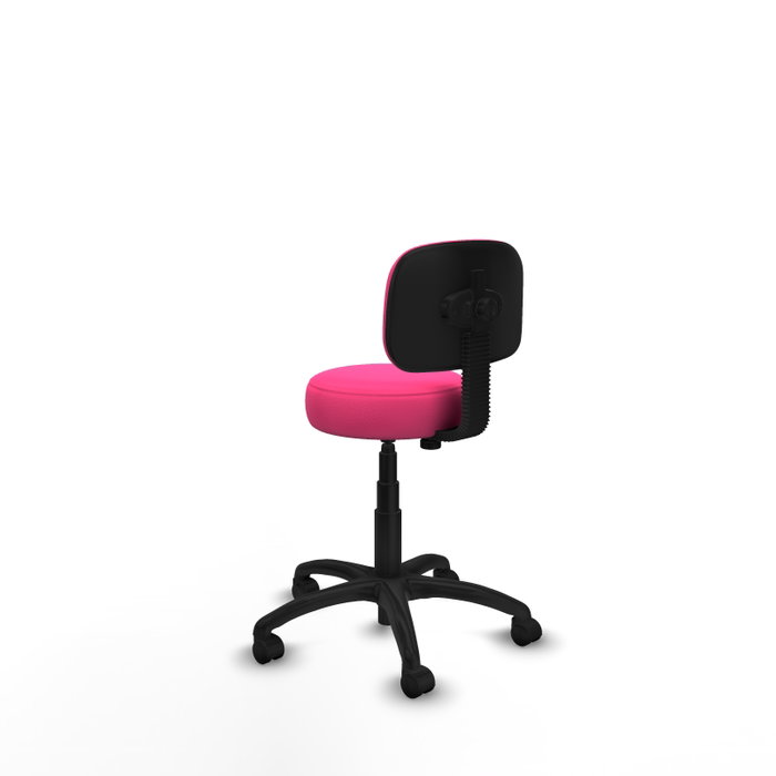 PIQUERAS Y CRESPO Silla Llanos giratoria en similpiel rosa