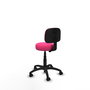 PIQUERAS Y CRESPO Silla Llanos giratoria en similpiel rosa
