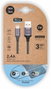 Tech One Tech Cable USB a Lightning de Nylon Trenzado, 2m, Gris