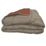 Poyet Motte CALGARY Edredón Microfibra 400g/m² 140x200 cm Gris guijarro y Gimgembre Marrón