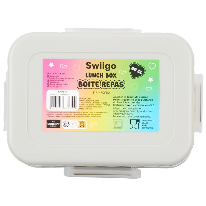 Home Deco Factory Fiambrera Swiigo Forest 600 ml Modelos Surtidos Tigre Mapache Zorro