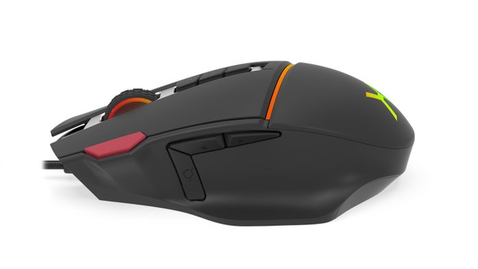 KRUX Fuze PRO Gaming Mouse, 11 botones programables, sensor óptico, iluminación RGB KRUX Fuze PRO Gaming Mouse, 11 botones programables, sensor óptico, iluminación RGB