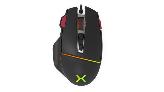KRUX Fuze PRO Gaming Mouse, 11 botones programables, sensor óptico, iluminación RGB KRUX Fuze PRO Gaming Mouse, 11 botones programables, sensor óptico, iluminación RGB