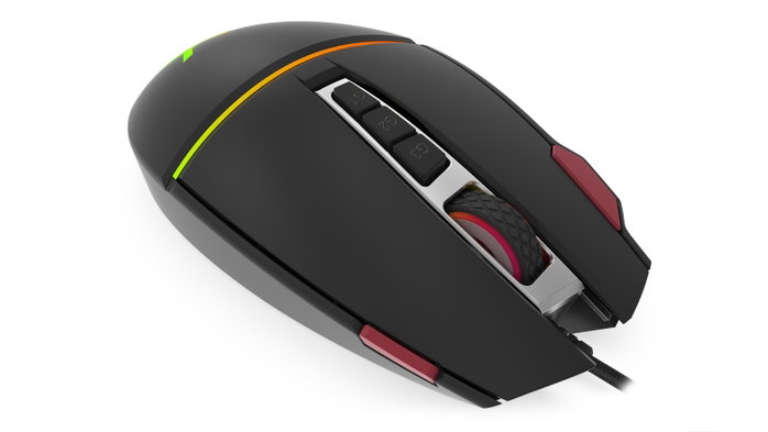 KRUX Fuze PRO Gaming Mouse, 11 botones programables, sensor óptico, iluminación RGB KRUX Fuze PRO Gaming Mouse, 11 botones programables, sensor óptico, iluminación RGB