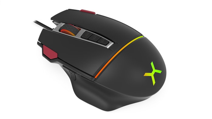 KRUX Fuze PRO Gaming Mouse, 11 botones programables, sensor óptico, iluminación RGB KRUX Fuze PRO Gaming Mouse, 11 botones programables, sensor óptico, iluminación RGB