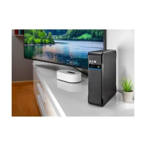 Eaton UPS 3P550D 3P Ellipse 550 DIN - Sistema de alimentación ininterrumpida, 0.55 kVA / 330W, Offline, 4 salidas AC, Torre negro