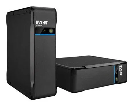 Eaton UPS 3P550D 3P Ellipse 550 DIN - Sistema de alimentación ininterrumpida, 0.55 kVA / 330W, Offline, 4 salidas AC, Torre negro