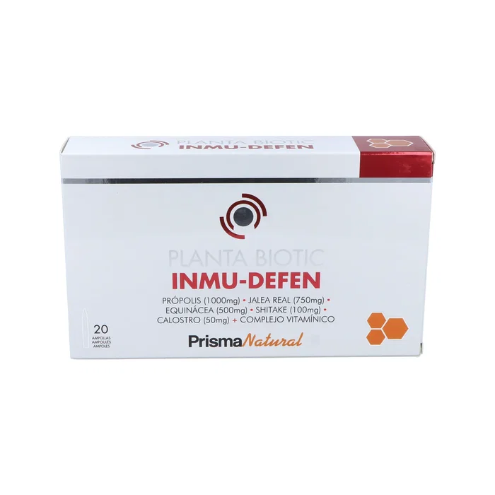 PRISMA NATURAL Inmu-Defen 20Amp. Complemento Alimenticio para el Sistema Inmune con Vitaminas C y D