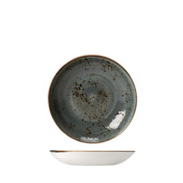 Steelite Bol Coupe Azul - Plato de Vitro Porcelana, 13 cm de Diámetro (Set de 24)