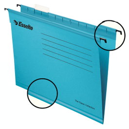 Esselte Carpeta colgante Pendaflex DIN A4 azul, pack de 25 unidades