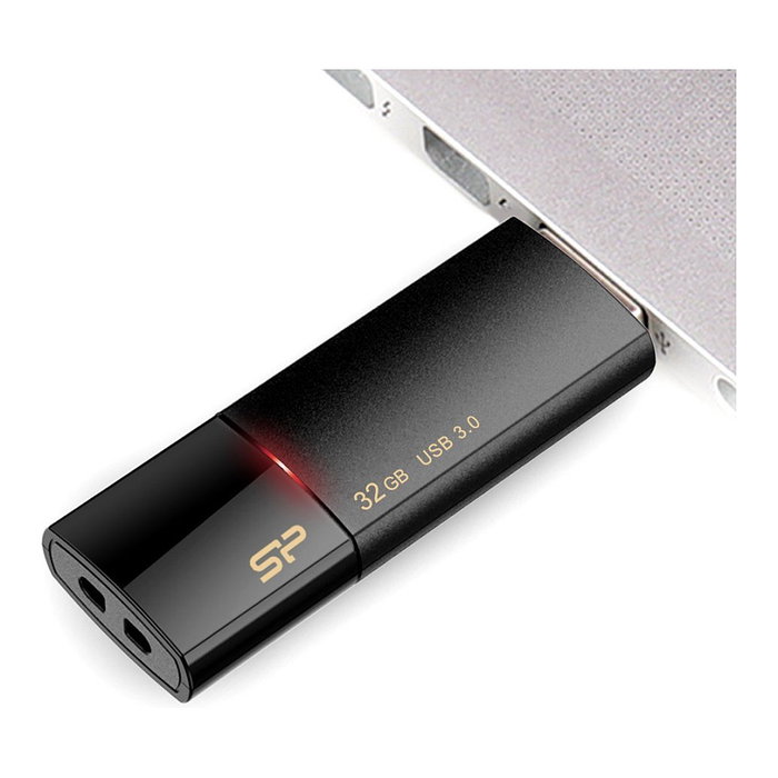 Silicon Power Blaze B05 32GB USB 3.2 Gen 1 Deslizar Negro