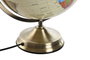 DKD Home Decor Globo Terráqueo de PVC con Luz Dorado
