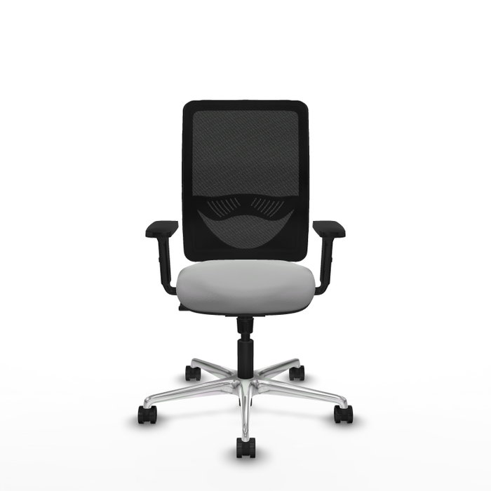 PIQUERAS Y CRESPO Silla de oficina Zulema con mecanismo Sincro, Gris claro y Negro PIQUERAS Y CRESPO Silla de oficina Zulema con mecanismo Sincro, Gris claro y Negro