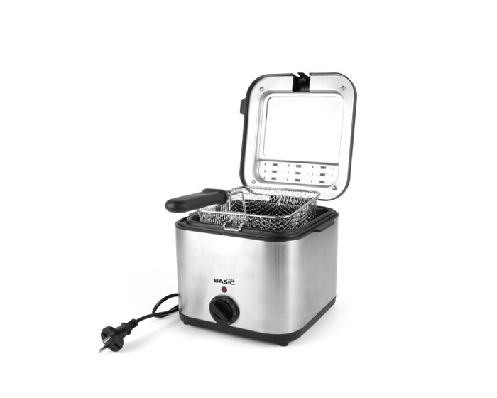Basic Home Freidora Eléctrica con Cestillo 1000W 2.5L Basic Home Freidora Eléctrica con Cestillo 1000W 2.5L