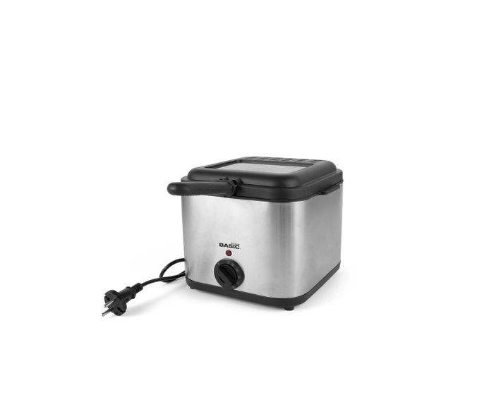 Basic Home Freidora Eléctrica con Cestillo 1000W 2.5L Basic Home Freidora Eléctrica con Cestillo 1000W 2.5L
