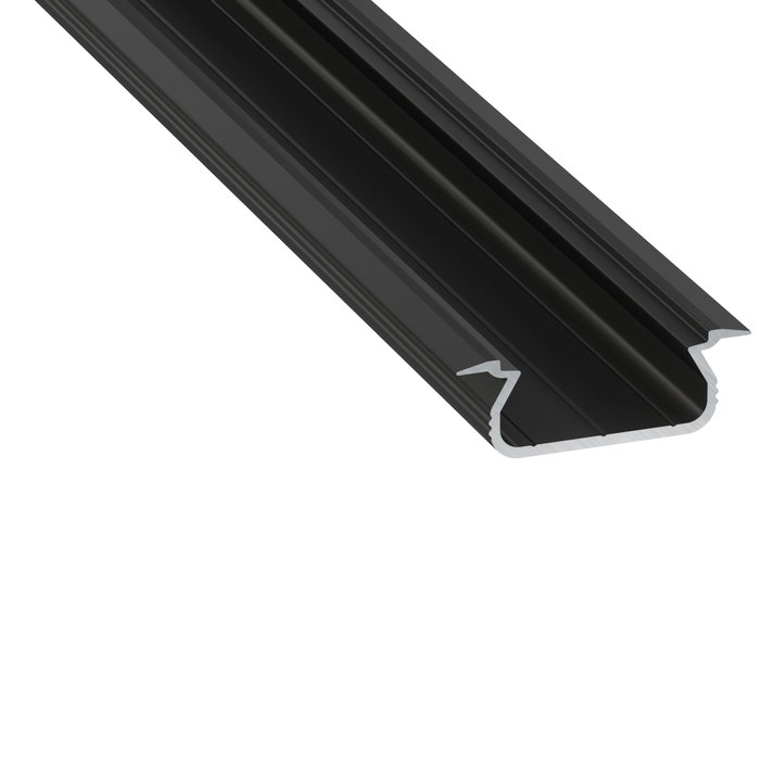 KIMERA-SELDE Perfil de Aluminio Anodizado Negro con Difusor Opal y Tapones 2,02M KIMERA-SELDE Perfil de Aluminio Anodizado Negro con Difusor Opal y Tapones 2,02M