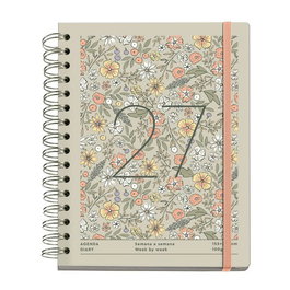 Miquelrius Agenda Anual 2027 Trends Liberty Wire-O Tapa Extra Taupe