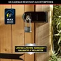 Master Lock M1EURTRILH Candado Alta Seguridad Exterior, Pack 3 (4 Llaves), Acero Laminado 45mm, Arco Octagonal 51mm Boro Tough-Cut