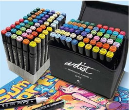 ARTIST BY ALEX BOG Estuche 60 Rotuladores Professional Markers Doble Punta Colores Surtidos